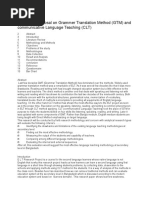 Research Proposal On Grammer Translation Method