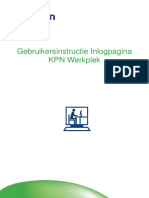 Gebruikersinstructie Inlogpagina KPN Werkplek 1.2 PDF
