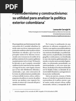 Posmodernismo y Constructivismo en Rrii