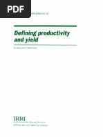 Download Defining Productivity and Yield by International Rice Research Institute SN34507553 doc pdf