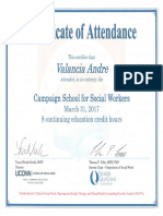 Certificate of Attendance