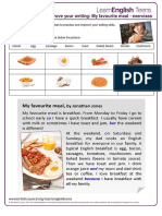 EXERCISES WRITING 2my - Favourite - Meal - PDF