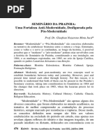 TEXTO SEMINÁRIO DA PRAINHA Uma Fortaleza Anti-modernidade