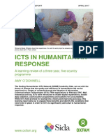 ICTs in Humanitarian Response: A Learning Review of A Three-Year, Five-Country Programme