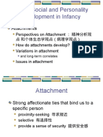 Ch. 6: Social and Personality Development in Infancy: Attachments