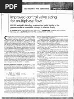 Improved Control Valve Sizing For Multiphase Flow