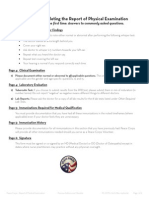 Peace Corps Report of Physical Examination - Guide - Att 19 Report of Physical Examination