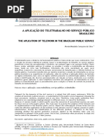 A Aplicação Do Teletrabalho No Serviço Público Brasileiro