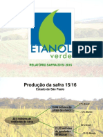 Etanol Verde Relatório Safra 2015 2016 2