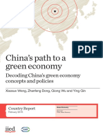 Chine's Path To A Green Economy