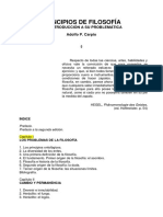 Principios de Filosofía - Una Introduccion a su Problematica