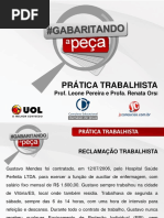 PRÁTICA TRABALHISTA Prof. Leone Pereira e Profa. Renata Orsi