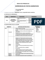 Sesion de Aprendizaje Comprension