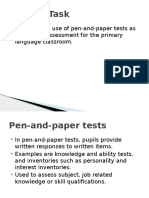 Tutorial Presentation (Pen and Paper)