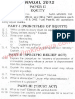 Past Papers 2012 LLB Part 2 Equity Paper 2