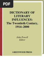 Download Dictionary of Literary Influences by joan SN34512959 doc pdf