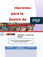 Sesión de Aprendizaje