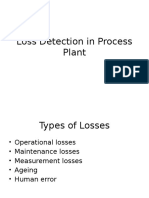 Loss Detection in Process Plant