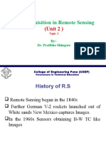 Data Acquisition in Remote Sensing: (Unit 2)