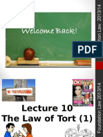 Lecture10-Law of Tort