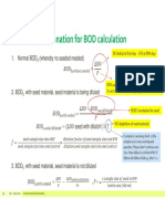 Further Explanation For BOD Calculation: 1. Normal BOD (Whereby No Seeded Needed)