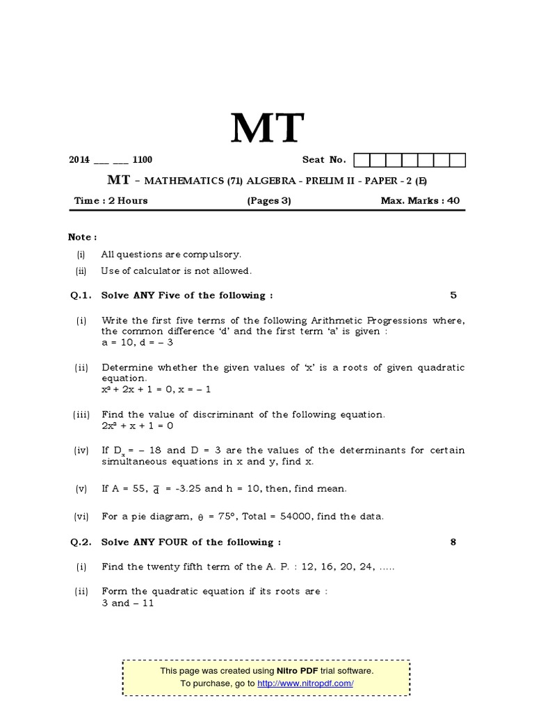 Paper-2 (4).pdf  Quadratic Equation  Mathematical Analysis