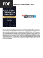 PDF Evolutionary Optimization Algorithms Full Online: Book Details