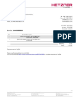 Hetzner Invoice for Server Hosting