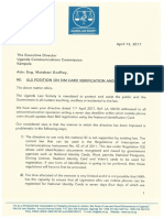 Uganda Law Society Position On UCC Directive On Sim Card Validation PDF