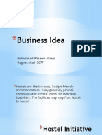 Hostel business Idea for presentation