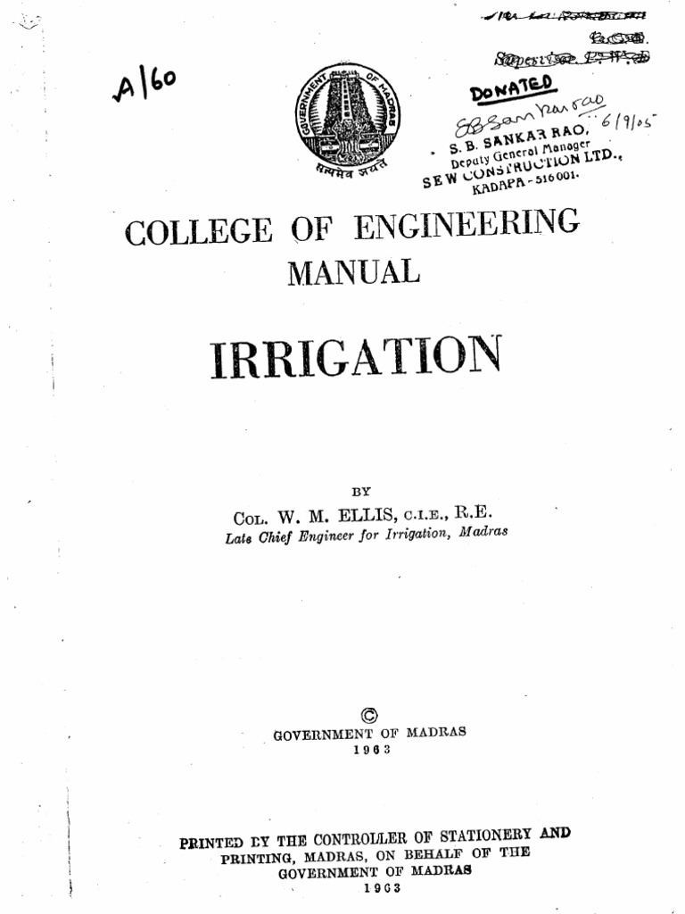 Irrigation Manual by Ellis PDF
