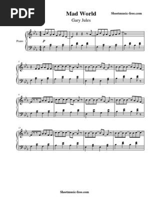 View Mad World Sheet Music Free Download Pics Free World Sheet Music