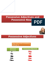 Possessive Adjectives and Possessive Nouns