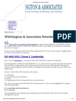 Whittington & Associates Newsletter 5 Leadership