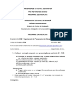 1ª Aula - Cronograma Fundamentos Da Educação - Musica