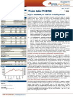 Wabco India (WABIND) : Higher Content Per Vehicle To Fuel Growth!