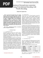 Implementation of Forward Error Correction Technique Using Convolutional Encoding With Viterbi Decoding