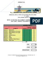 Gpa Calcutor Annacivil Lateral Entry