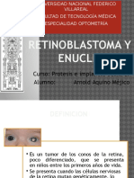 Retinoblastoma y Enucleacion..Protesis