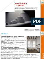 Dissertation-1: (Permanent Supplementary Lighting of Interiors)