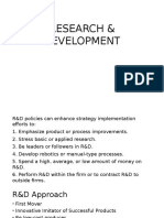 Research & Development Pms