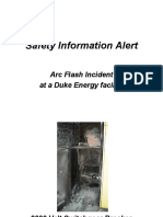 Arc Flash Incident at Duke Energy Facility