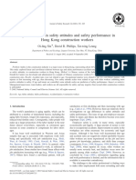 Age Differences in Safety Attitudes and Safety Performance in Hong Kong Construction Workers
