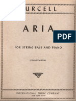 Purcell Aria For String Bass and Piano