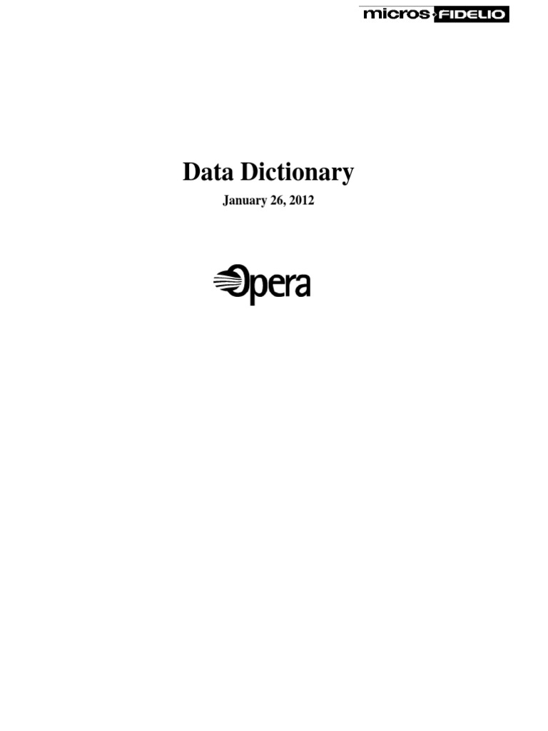 OPERA Data Dictionary PDF