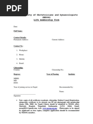 Membership Form