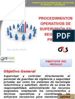 Supervisor de Procedimientos Operativos