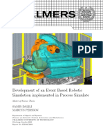 Development of An Event Based Robotic Simulation Implemented in Process Simulate