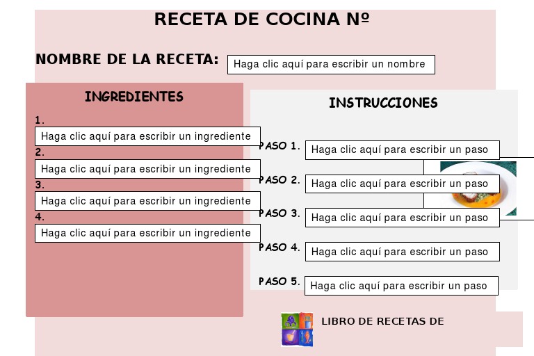 Tarjeta de Receta | PDF | Cocina, comidas y vino | Relaciones ...