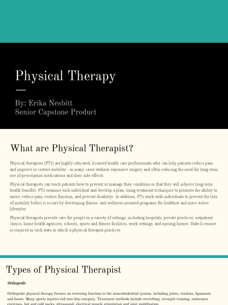 Physical Therapy | PDF | Physical Therapy | Psychotherapy